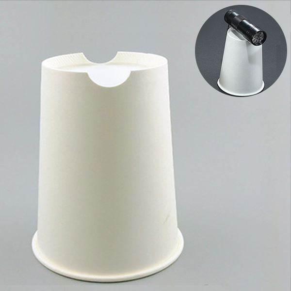 홈 파인 종이컵 (손전등 받침대)